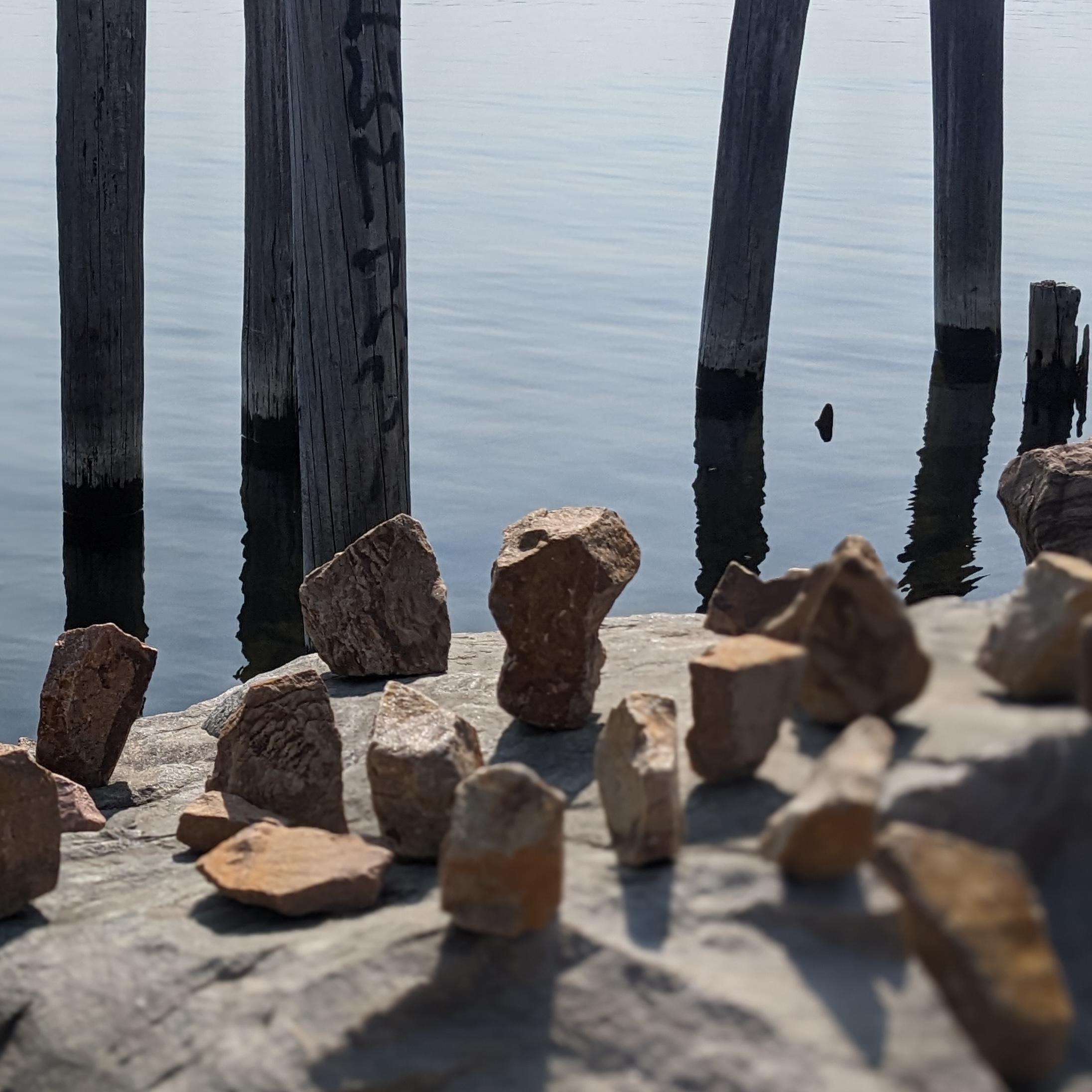image of rocks for Cascades single album art
